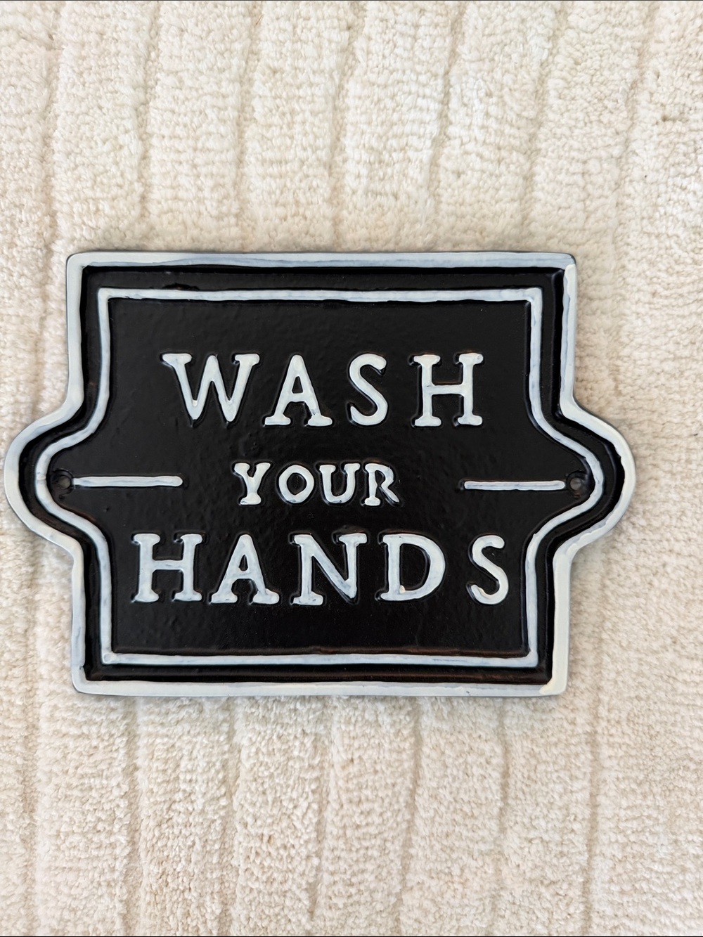 Hearth and Hand metal sign